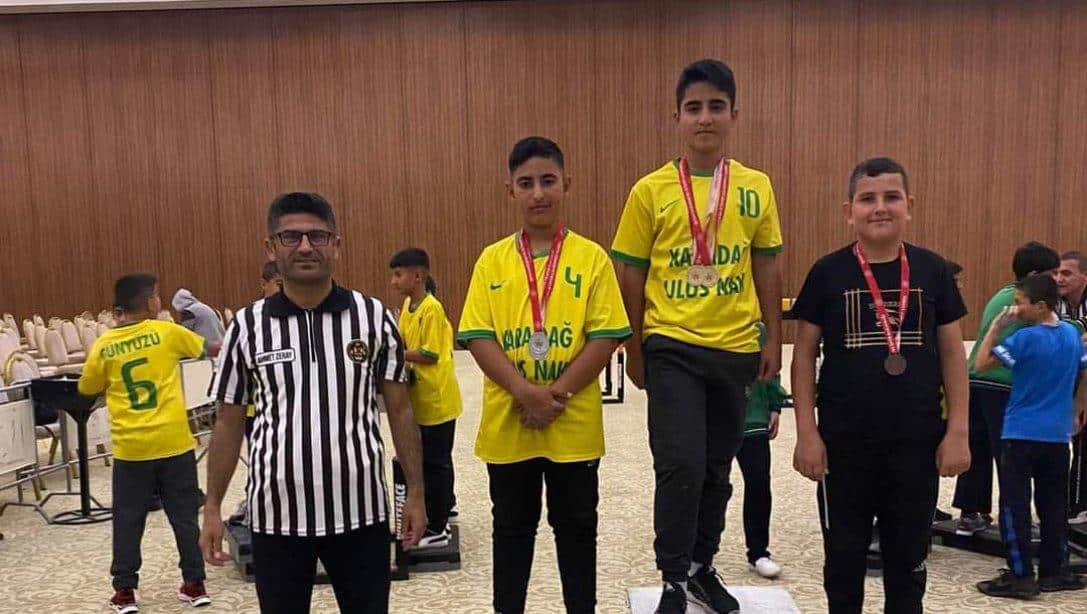 Okul Sporları Kapsamında Düzenlenen Küçükler Bilek Güreşi Turnuvasında İlçemiz Günyüzü Ortaokulu Konya Şampiyonu Oldu