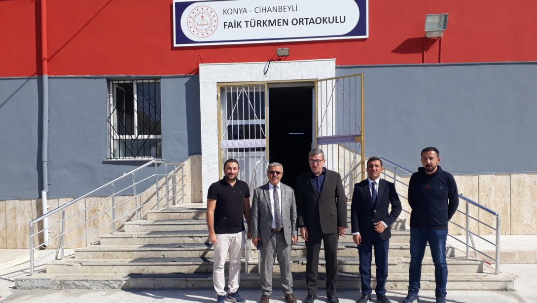 İlçe Milli Eğitim Müdürümüz Mehmet SARITAŞ Faik Türkmen Ortaokulunu Ziyaret etti