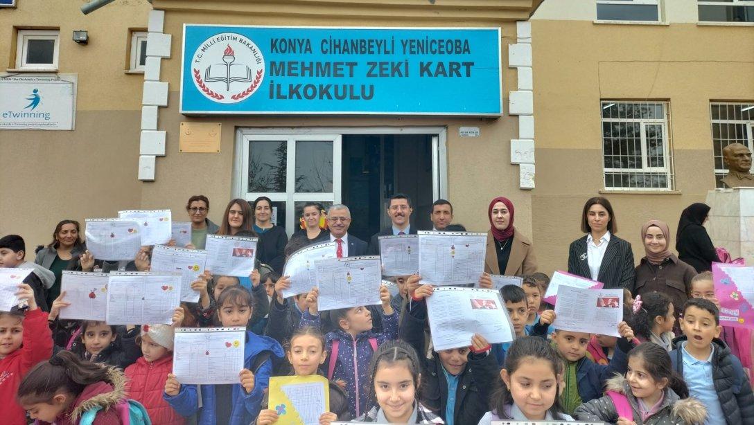 Kaymakamımız Fatih UZUN Yeniceoba Mehmet Zeki Kart İlkokulu ve Şehit Vural Erğinkan İmam Hatip Ortaokulunda Karne Verdi