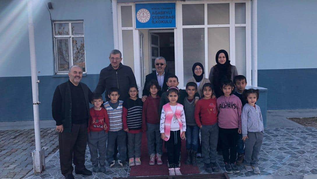 İlçe Milli Eğitim Müdürümüz Mehmet SARITAŞ Ağabeyli Hayukkuyuİlkokulu ve Çeşmebaşı İlkokulunu Ziyaret Etti